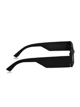 Celebrity Black Retro-Square Plastic Sunglasses For Women CLSN25-23012-03