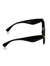 Celebrity Black Oval Plastic Sunglasses For Women CLSN25-87017-08
