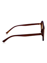 Celebrity Brown Oval Plastic Sunglasses For Women CLSN25-11910-02
