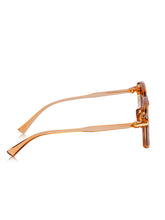 Celebrity Orange Square Plastic Sunglasses For Women CLSN25-DC1001-03