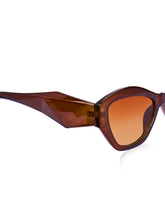 Celebrity Full Rim Brown Plastic Frame With Brown UV Protected Lens Other Sunglasses for Women_9276-2
