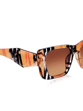 Celebrity Full Rim Brown Plastic Frame With Brown UV Protected Lens Other Sunglasses for Women_9274-5