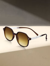 Celebrity Brown Square Plastic Sunglasses For Women CLSN25-935 DC-2