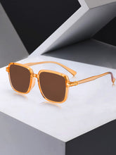 Celebrity Orange Square Plastic Sunglasses For Women CLSN25-DC1001-03