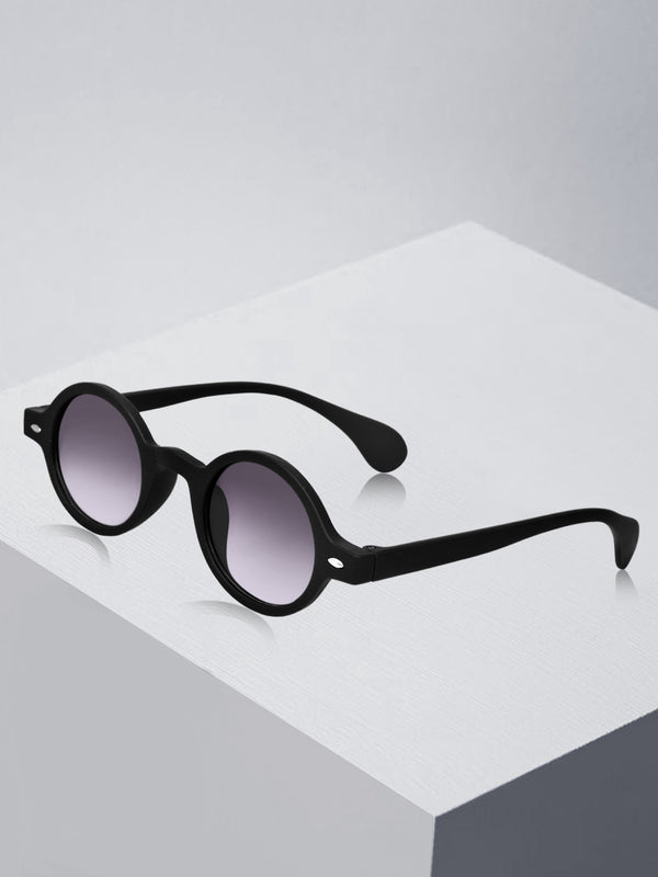 Celebrity Black Oval Plastic Sunglasses For Women CLSN25-534-01