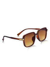 Celebrity Brown Square Plastic Sunglasses For Women CLSN25-DC1001-02