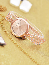 Sandy D Carter Metal Rose Gold Analogue Round Watches for Women_Sandy D Carter-121-RG