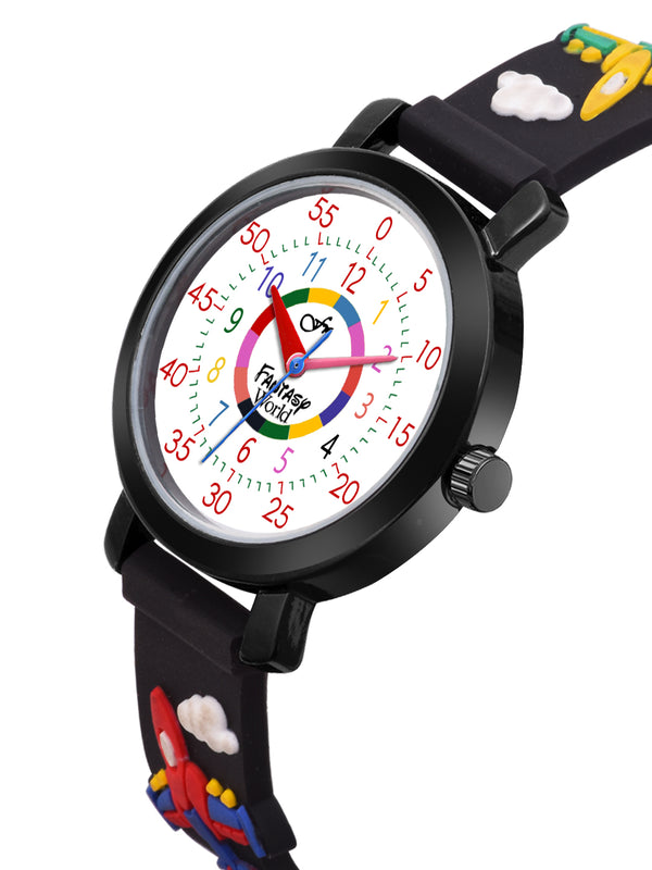 Fantasy World Stylish Watch & Sunglass Combo for Kids – Ideal Gift for Boys & Girls FW-WatchGiftSet-14