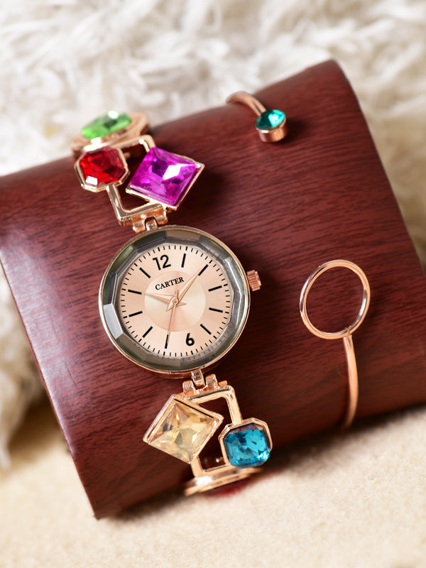 Sandy D Carter Pack of 1 Rakhi Gift set consists of 1 watch and 1 Bangle / Bracelet SDC_Rakhi_Set-5