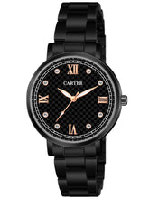 Sandy D Carter Metal Black Analogue Round Watches for Women_Sandy D Carter-166-BK