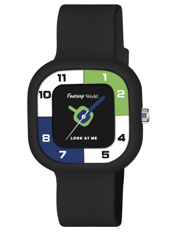 Fantasy World Affordable Analog Watch for Boys & Girls – Smart Choice for Kids FW24-2226-BK