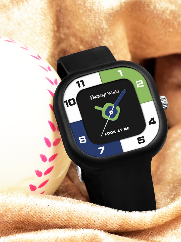Fantasy World Affordable Analog Watch for Boys & Girls – Smart Choice for Kids FW24-2226-BK