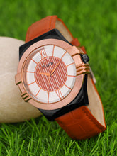 FLUID Tan Leather Strap Watches For Men FLWatch23-021-SL02