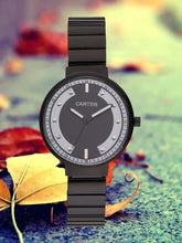 Sandy D Carter Metal Black Analogue Round Watches for Women_SDC24-44-BK