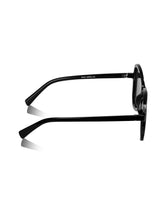 Celebrity Black Polycarbonate Frame With Black UV Protected Lens Oversized Sunglasses for Women_438-BK