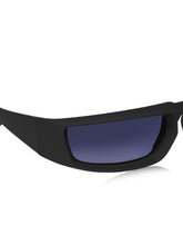 Celebrity Full Rim Black Plastic Frame With Grey UV Protected Lens Sports Sunglasses for Men & Women_5913-BK1