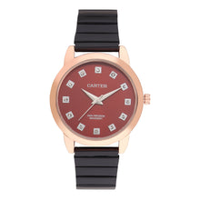 Sandy D Carter Metal Rose Gold Analogue Round Watches for Women_SDC24-60-RG-RD