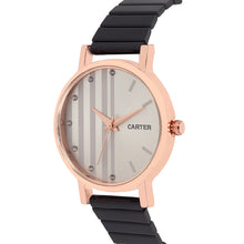 Sandy D Carter Metal Rose Gold Analogue Round Watches for Women_SDC24-59-RG-WH