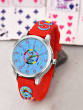 Fantasy World Red 3D Print Rubber Strap Time Teacher Analog Watch Boys & Girls FW-25-SL-13