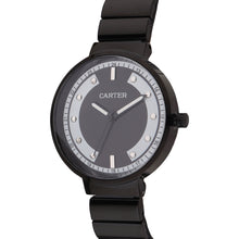 Sandy D Carter Metal Black Analogue Round Watches for Women_SDC24-44-BK