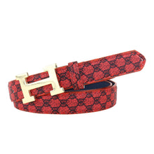 Sandy D Carter Women Red Synthetic Leather Waist Belt for Jeans & Formal Paint SDC-22-542-RD