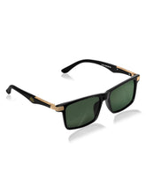 Celebrity Black Polycarbonate Frame With Black UV Protected Lens Browline Sunglasses for Unisex_LH010-BK