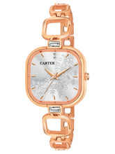 Sandy D Carter Metal White Analogue Square Watches for Women_Sandy D Carter-217-WH