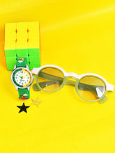 Fantasy World Stylish Watch & Sunglass Combo for Kids – Ideal Gift for Boys & Girls FW-WatchGiftSet-12
