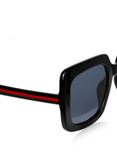 Celebrity Black Polycarbonate Frame With Black UV Protected Lens Oversized Sunglasses for Women_6921-BK