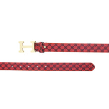 Sandy D Carter Women Red Synthetic Leather Waist Belt for Jeans & Formal Paint SDC-22-542-RD