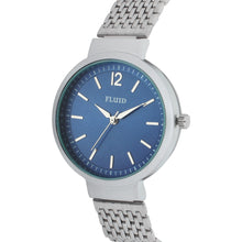 Fluid  Blue Round Stainless Steel Analog Watches for Women FL23-806L-BL01