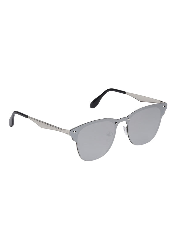Celebrity Full Rim Blue Plastic Frame With Blue UV Protected Lens Avaitor Rectangular Men & Women_3576-03