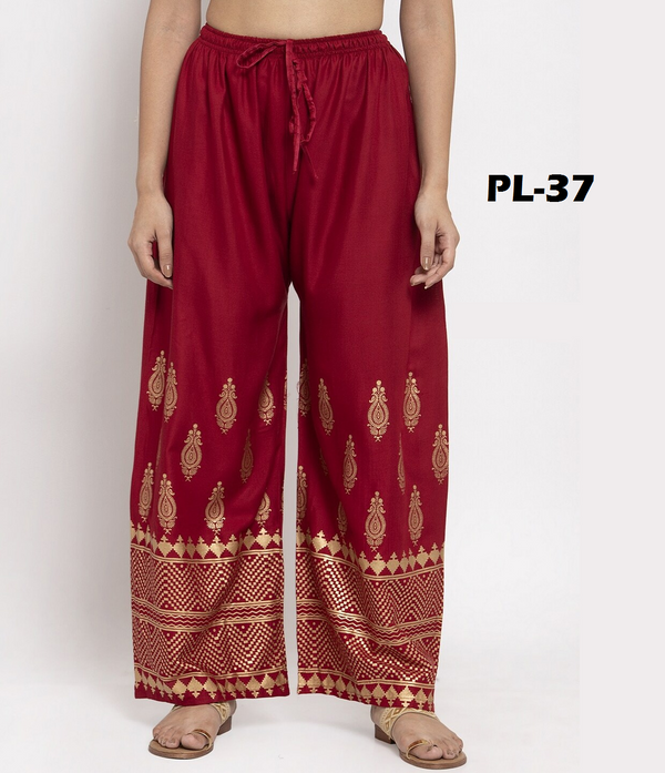 Fleurt Stylish & Comfy Printed Palazzo Collection HOBK343