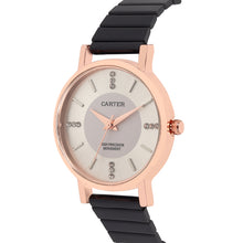 Sandy D Carter Metal Rose Gold Analogue Round Watches for Women_SDC24-55-RG-WH