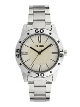 Fluid  White Round Stainless Steel Analog Watches for Women FLWatch24-763L-WH01