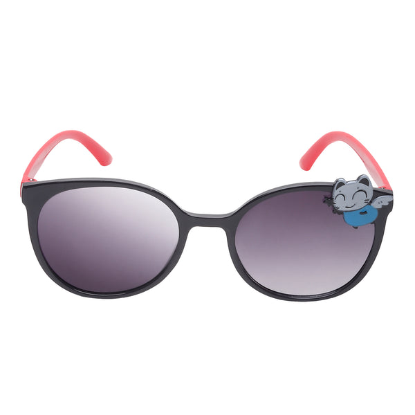 FROGGY Black Plastic Full Rim UV Protected Stylish Sunglasses For Kids Boys & Girls FG-283-BK