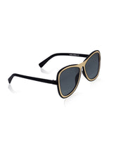 Celebrity Black Polycarbonate Frame With Black UV Protected Lens Oversized Sunglasses for Women_438-BK