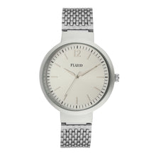 Fluid  Silver Round Stainless Steel Analog Watches for Women FL23-813L-SL01