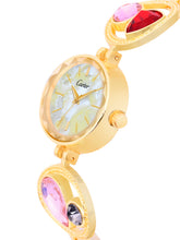 Sandy D Carter Metal Gold Analogue Oval Watches for Women_Sandy D Carter-118-GD