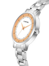 Sandy D Carter Metal Cream Analogue Round Watches for Women_Sandy D Carter-149-CM