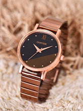 Sandy D Carter Metal Rose Gold Analogue Round Watches for Women_Sandy D Carter-84-RG-BK