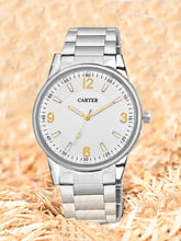 Sandy D Carter Metal White Analogue Round Watches for Men_Sandy D Carter-190-WH