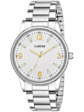 Sandy D Carter Metal White Analogue Round Watches for Men_Sandy D Carter-190-WH
