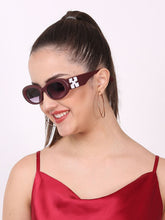 Celebrity Full Rim Brown Plastic Frame With Blue UV Protected Lens Wayfarer Sunglasses for Men & Women_8213-5