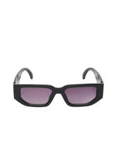 Celebrity Full Rim Black Plastic Frame With Blue UV Protected Lens Wayfarer Sunglasses for Men & Women_8217-1