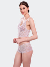 Fleurt White Lycra Lace Lingerie Set - One Size (Free Size) For Women Fleurt-Set-170-WH