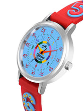 Fantasy World Red 3D Print Rubber Strap Time Teacher Analog Watch Boys & Girls FW-25-SL-10
