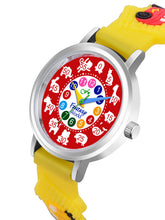 Fantasy World Yellow 3D Print Rubber Strap Time Teacher Analog Watch Boys & Girls FW-25-SL-09