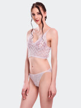 Fleurt White Lycra Lace Lingerie Set - One Size (Free Size) For Women Fleurt-Set-170-NEW-WH