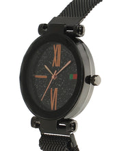 Fluid  Black Round Allow Strap Analog Watches for Women FLWatch24-Mag-02-BK